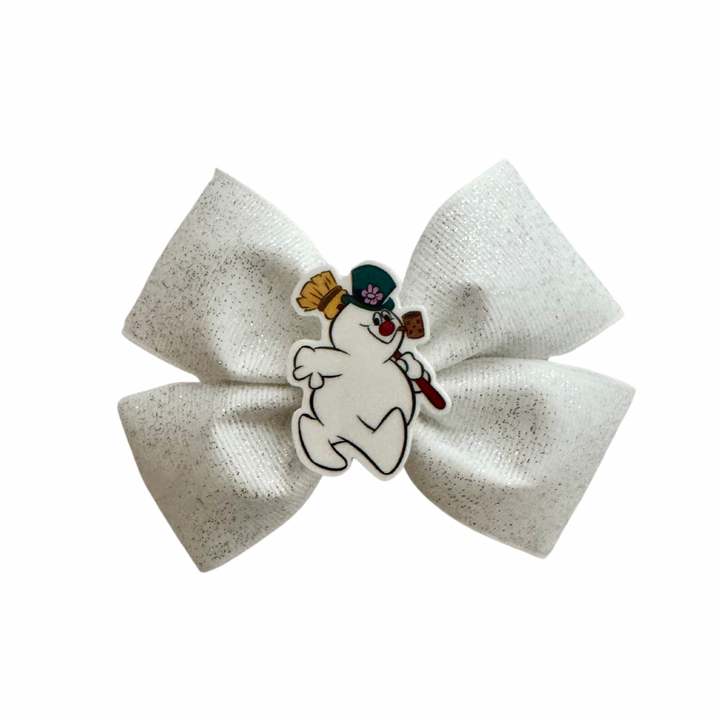 Snowman Hair Bow